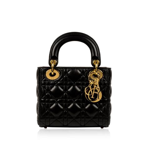 lady dior mini measurements|Dior mini lambskin.